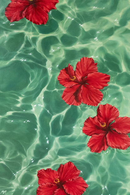 'Hibiscus Dreams III' Original